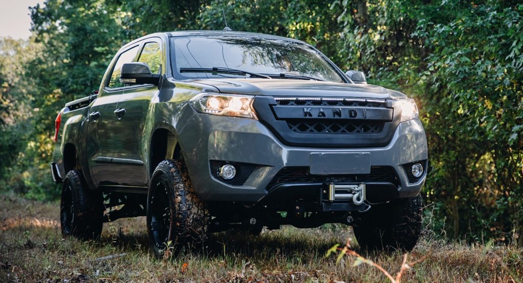  Kandi K32 Looks Like A Pickup But It Is An Electric UTV With 28 Hp Limited To Off-Road Use