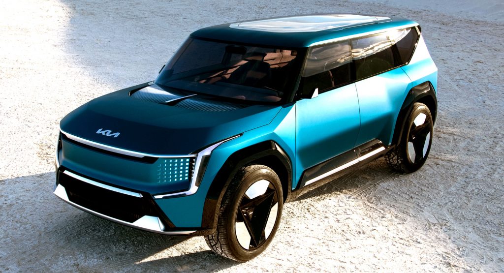  Kia EV9 Concept Prepares Us For New Electric 3-Row SUV The Size Of The Telluride