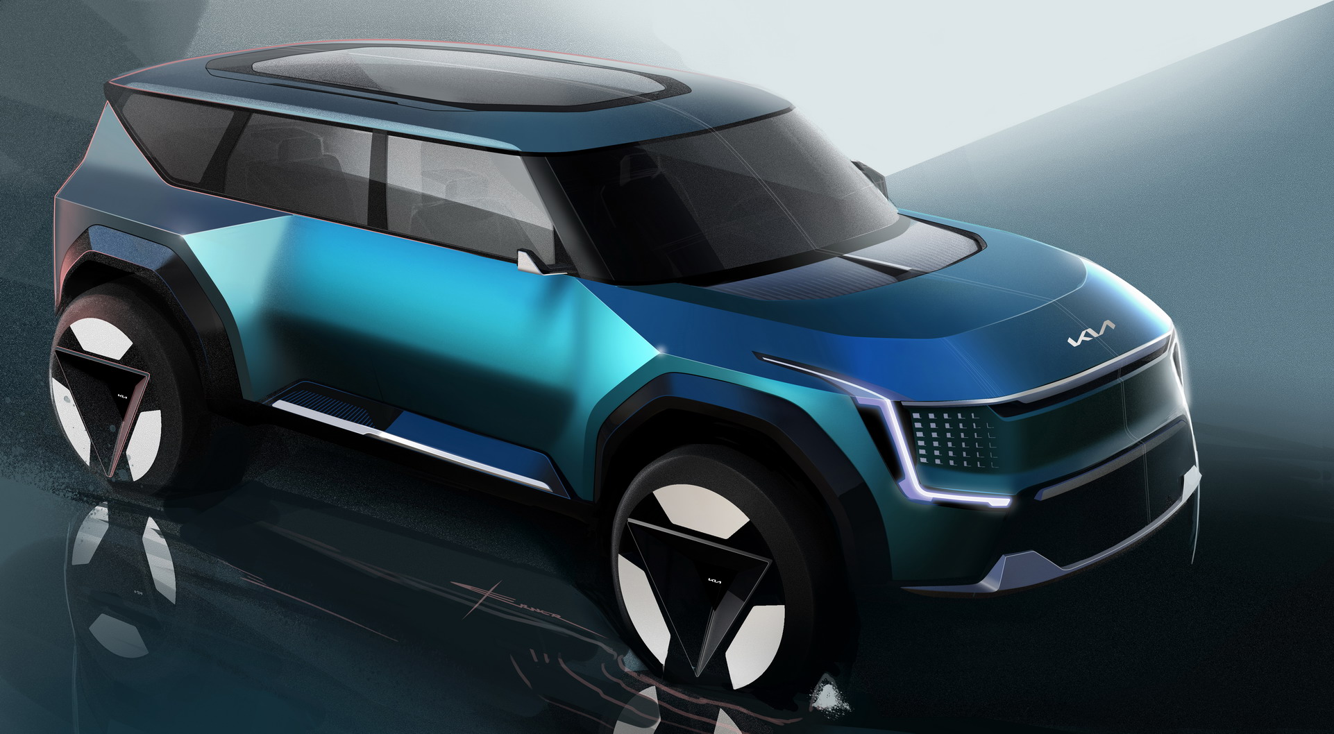 Kia EV9 Concept Prepares Us For New Electric 3-Row SUV The Size Of The Telluride