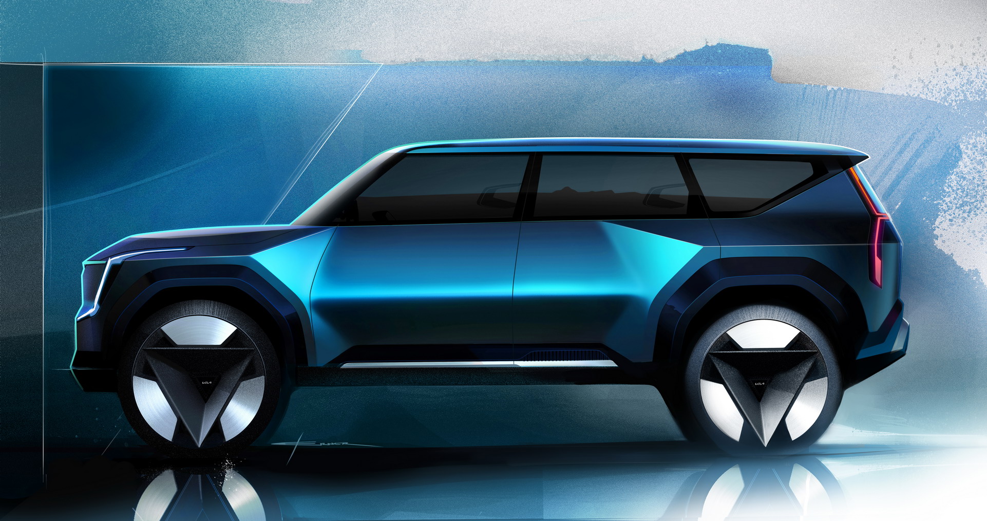 Kia EV9 Concept Prepares Us For New Electric 3-Row SUV The Size Of The Telluride