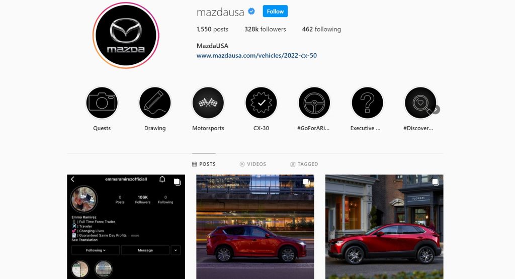  Scammers Hack Mazda USA’s Official Instagram Page On Thanksgiving