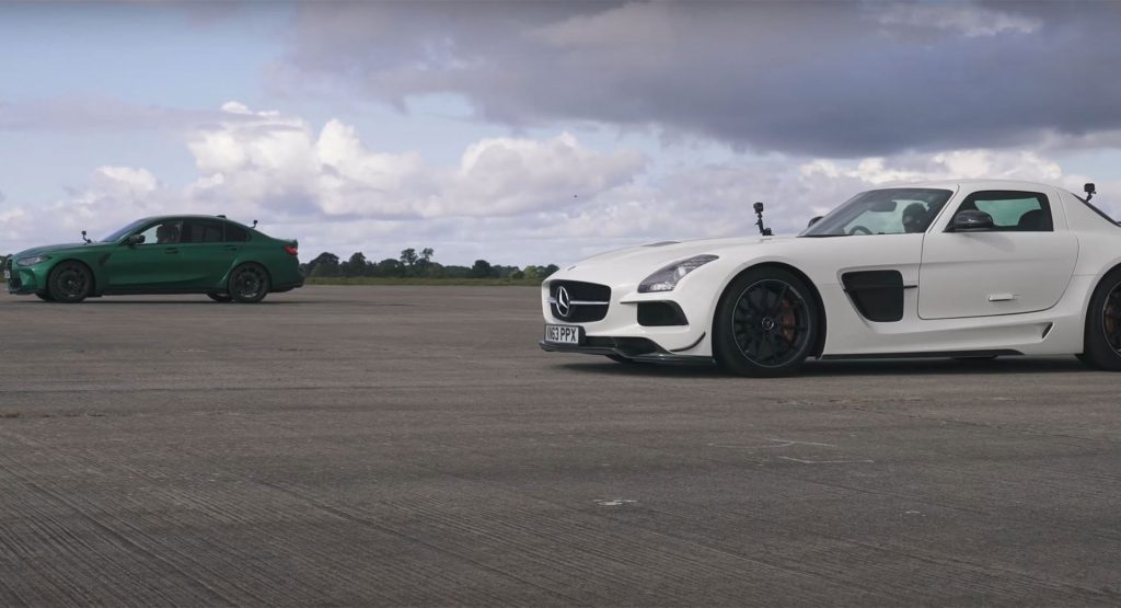  The New BMW M3 Competition Tries To Take On A Mercedes-Benz SLS AMG Black Series