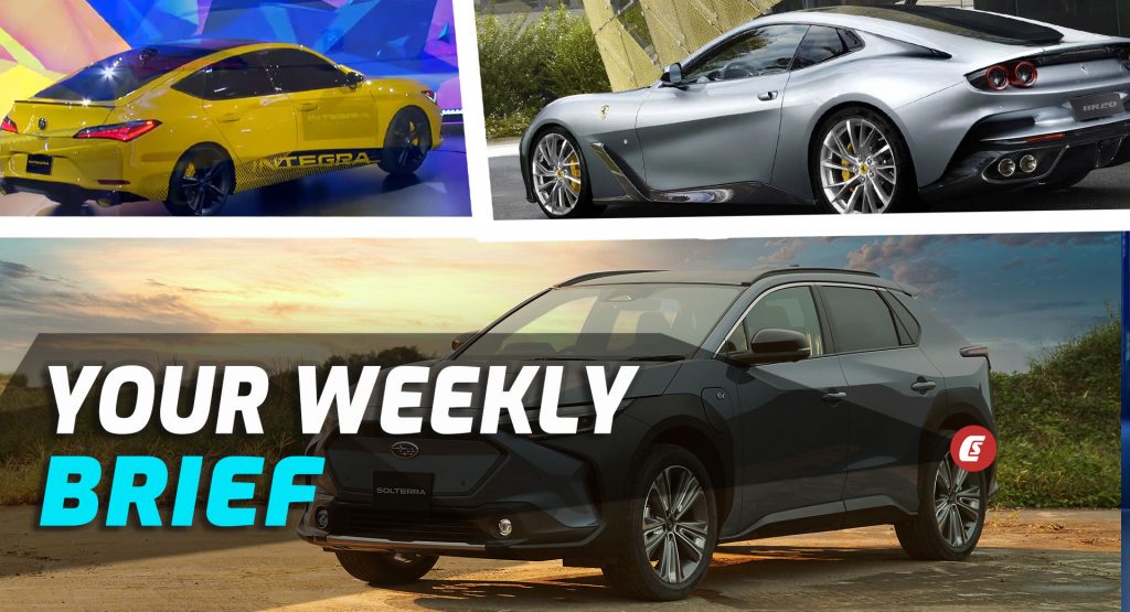  2023 Acura Integra, Subaru Solterra EV, And One-Off Ferrari BR20: Your Weekly Brief