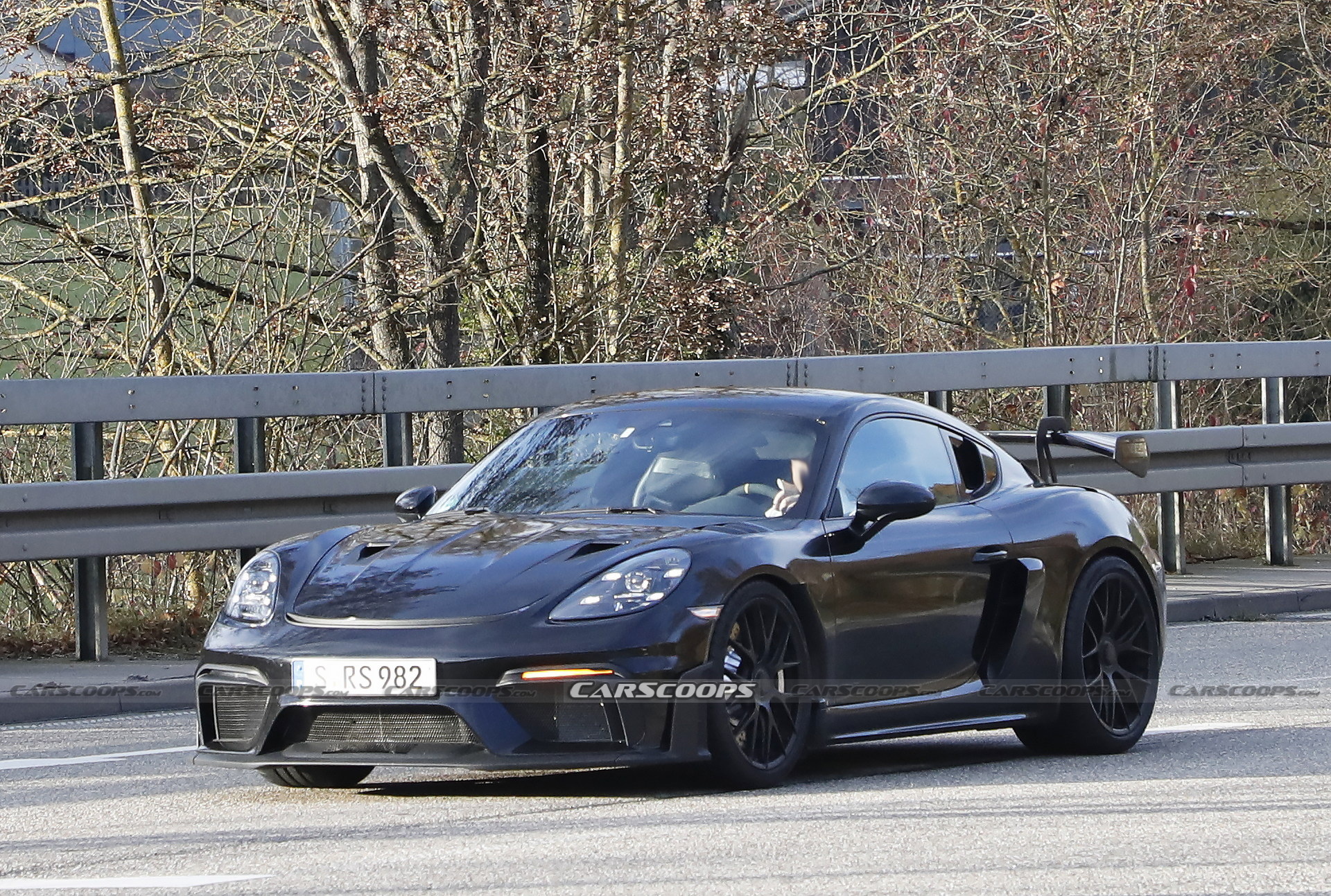 2022 Porsche 718 Cayman GT4 RS Spied Completely Undisguised Ahead Of Imminent Debut