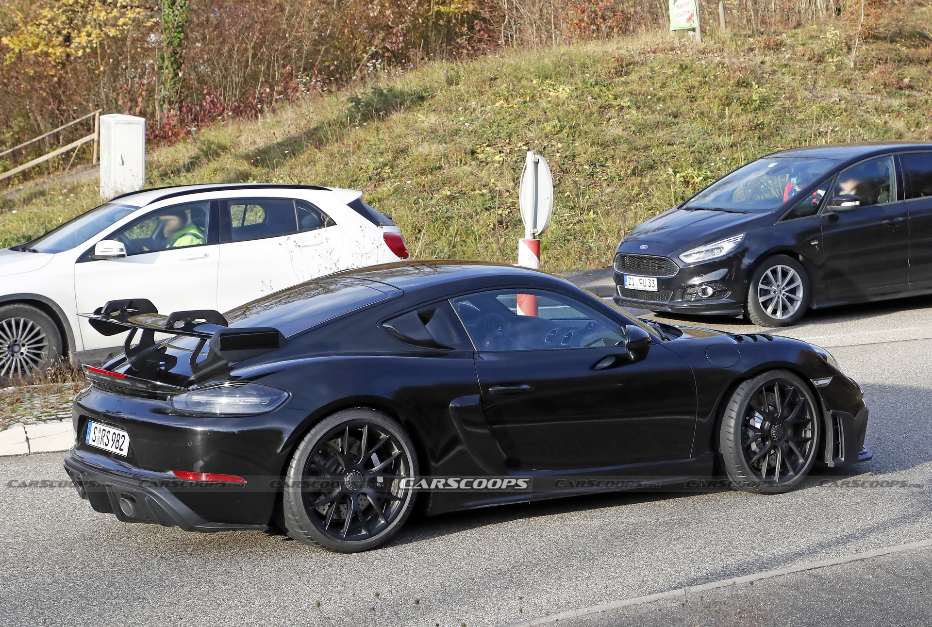 2022 Porsche 718 Cayman GT4 RS Spied Completely Undisguised Ahead Of Imminent Debut
