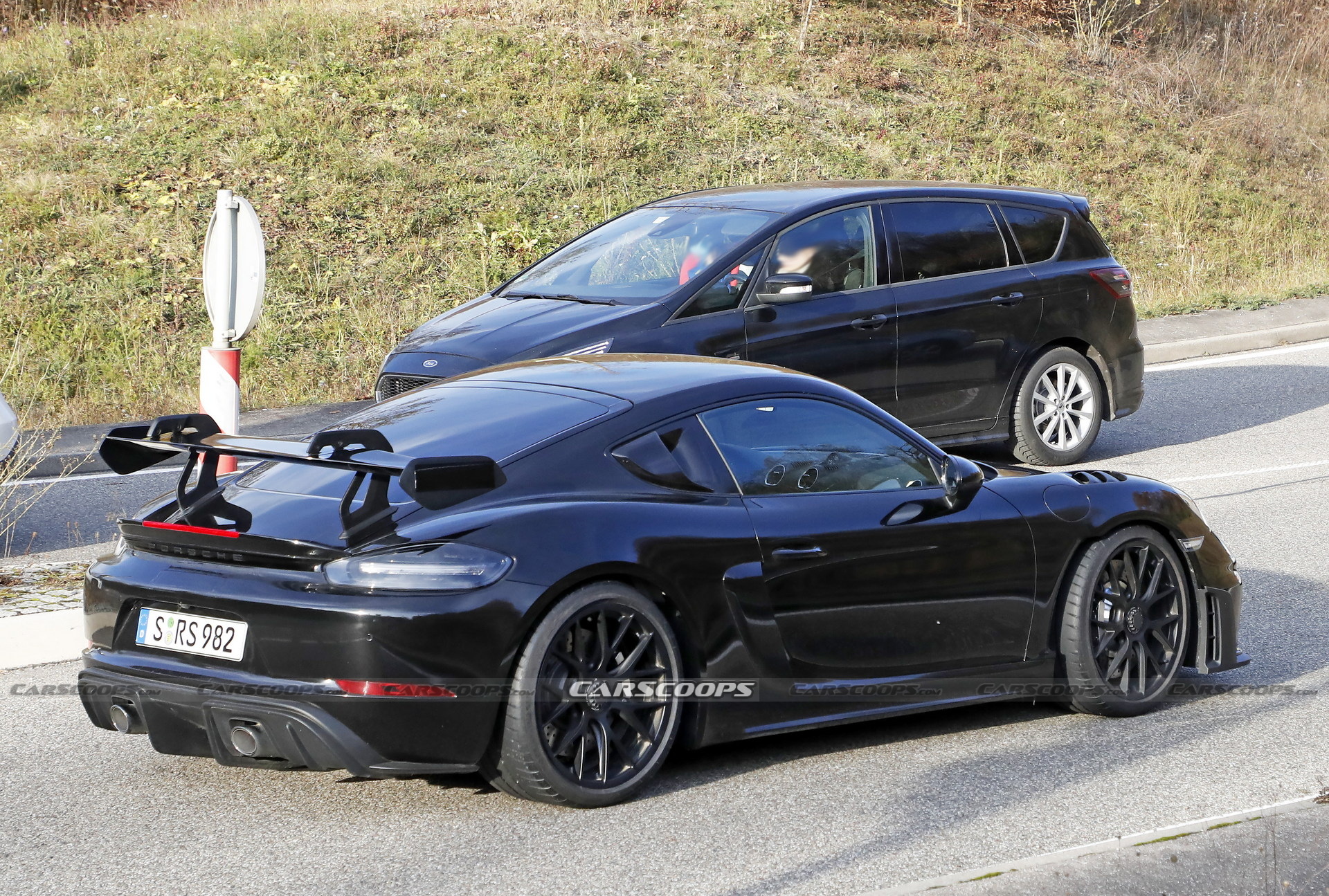 2022 Porsche 718 Cayman GT4 RS Spied Completely Undisguised Ahead Of Imminent Debut