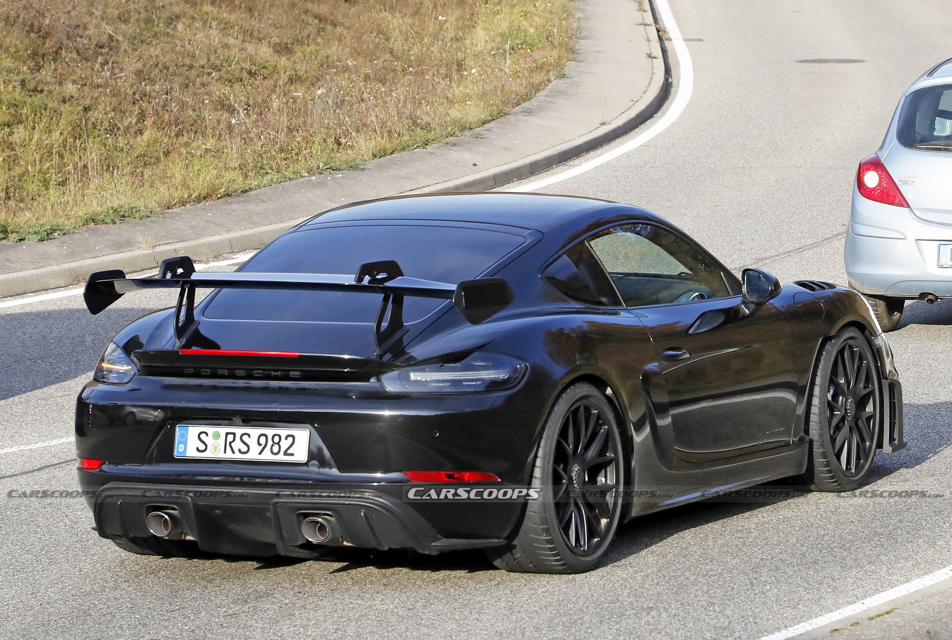 2022 Porsche 718 Cayman GT4 RS Spied Completely Undisguised Ahead Of Imminent Debut