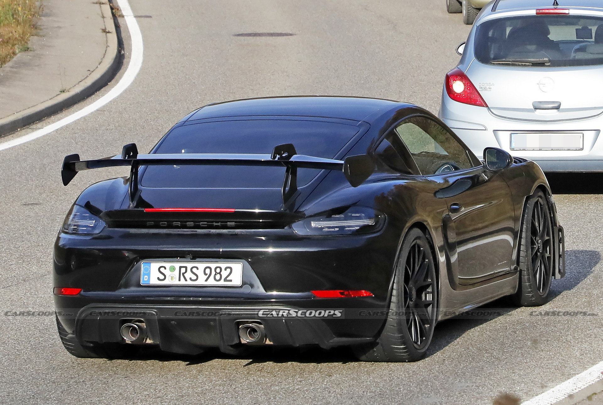 2022 Porsche 718 Cayman GT4 RS Spied Completely Undisguised Ahead Of Imminent Debut