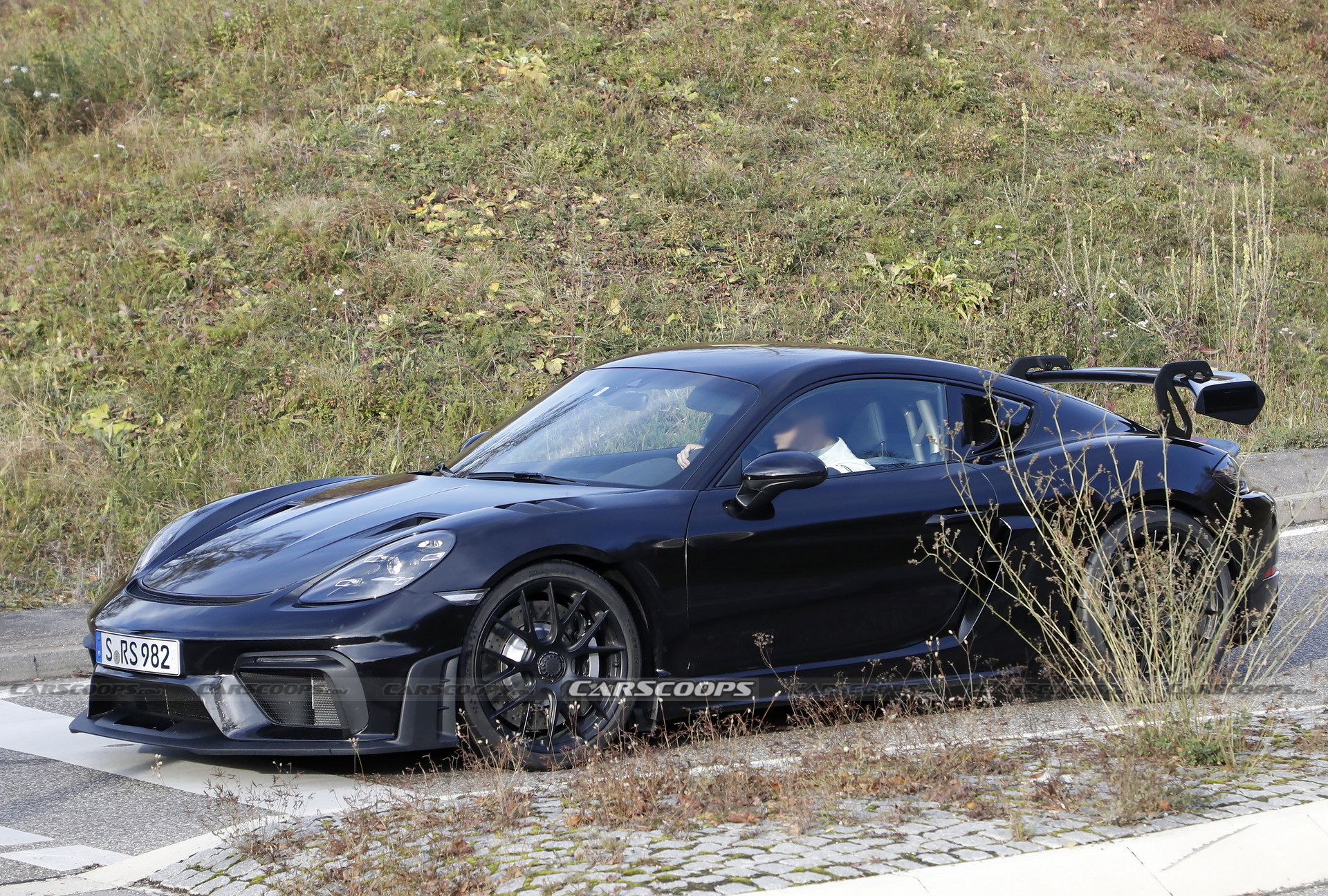 2022 Porsche 718 Cayman GT4 RS Spied Completely Undisguised Ahead Of Imminent Debut