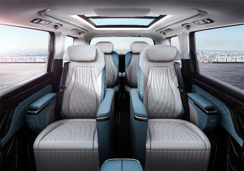 SAIC’s Maxus Mifa 9 Is A Luxury Electric Van With Six Power Seats And 10 Displays