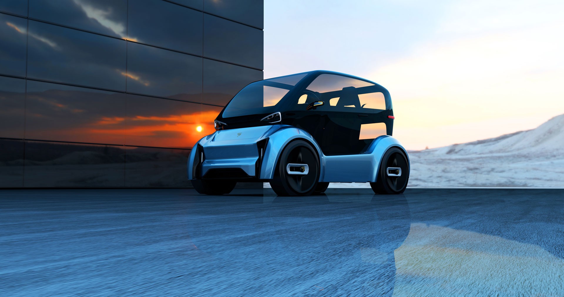 SP Automotive Shows Renders Of Cubicle EV And Zion FCV In New Flight Of Fantasy
