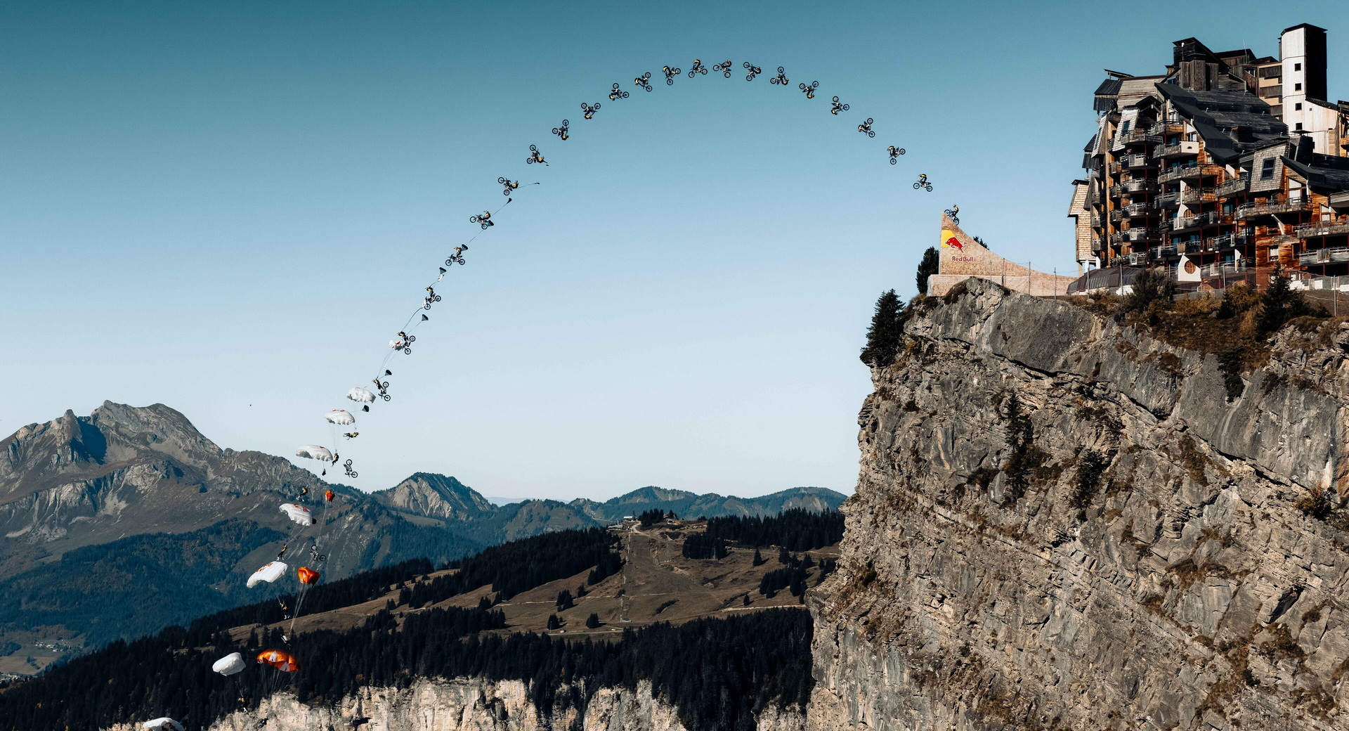 Watch This Daredevil Jump His Motorcycle Off A 443-Foot Cliff