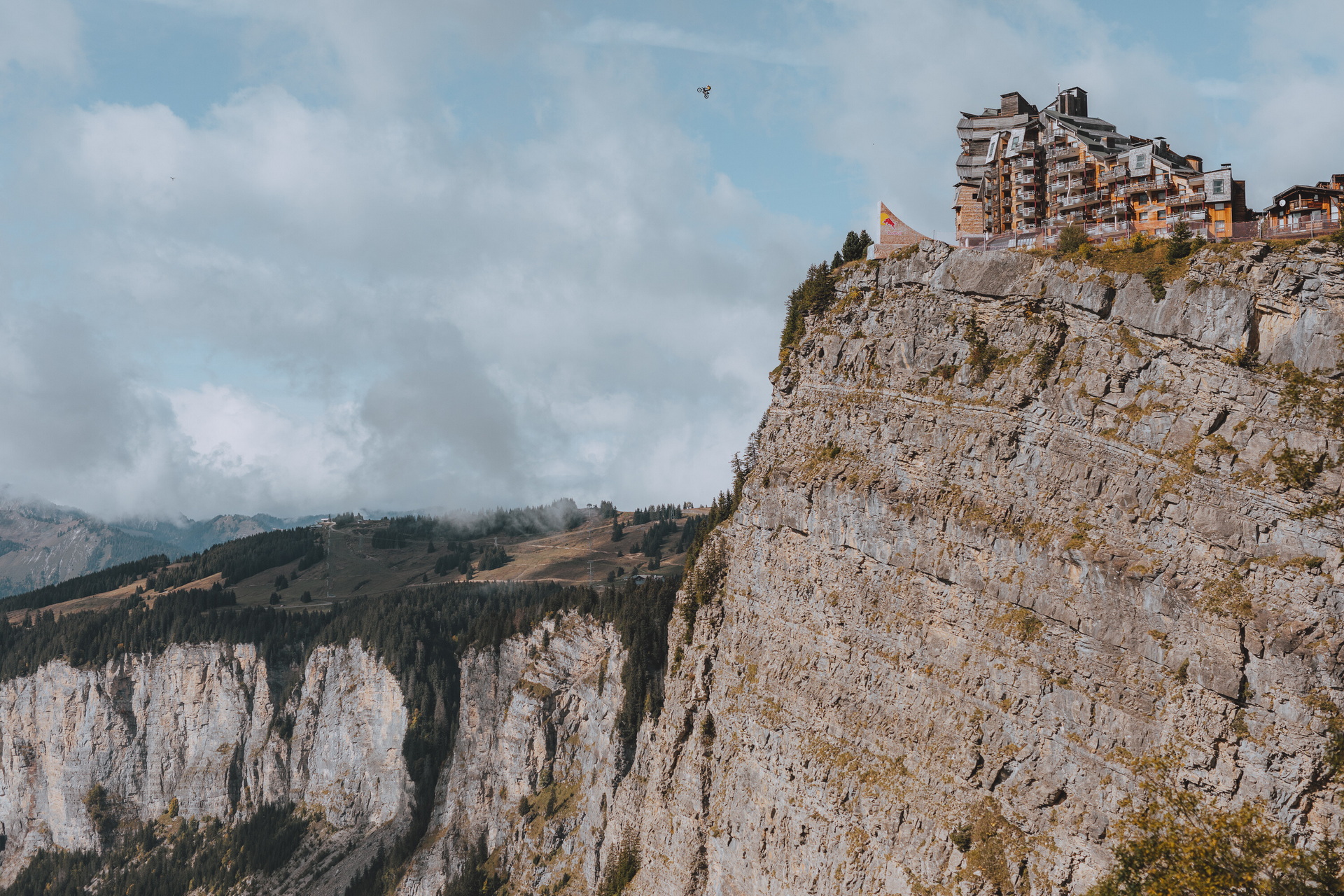 Watch This Daredevil Jump His Motorcycle Off A 443-Foot Cliff