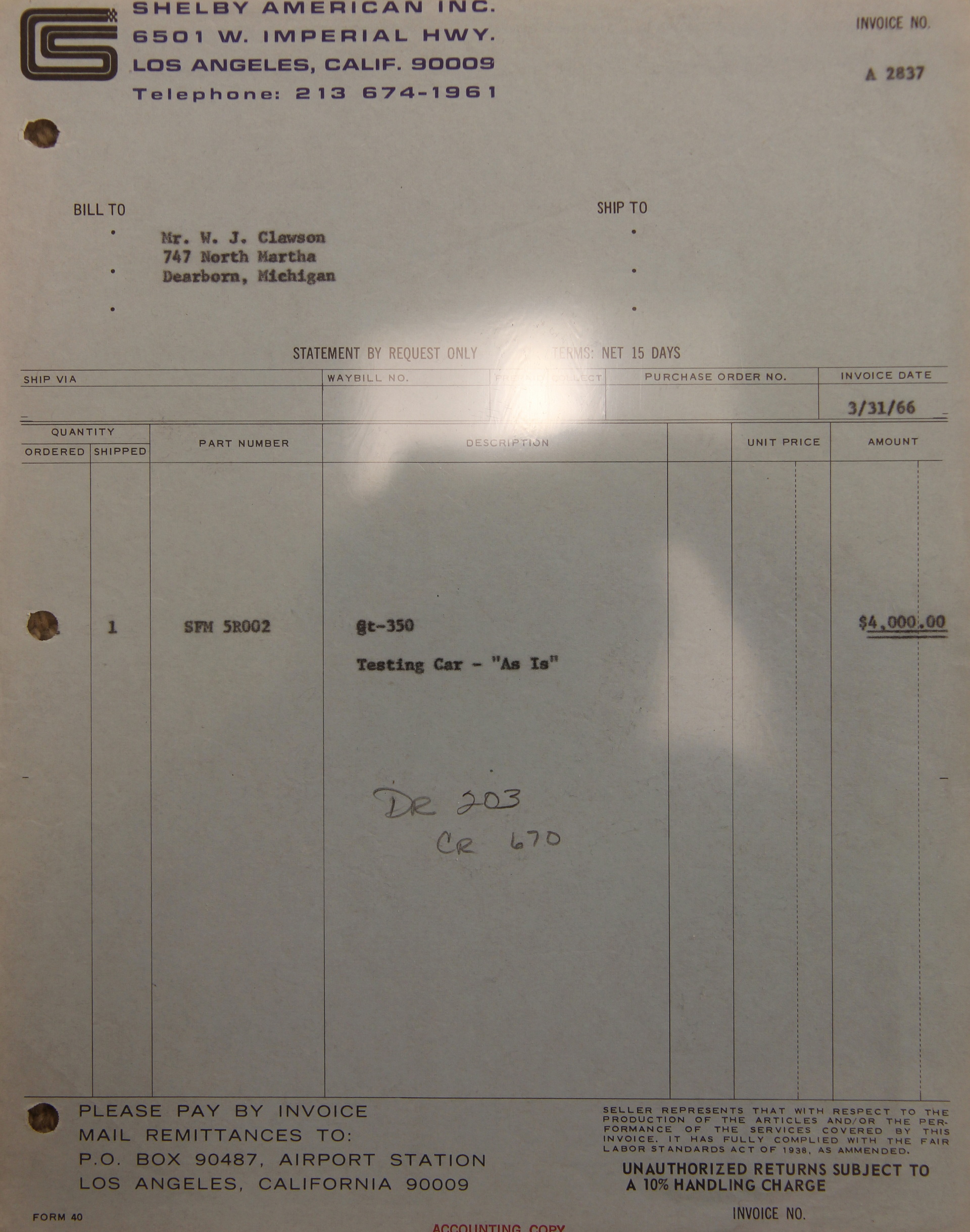 The Very First Shelby Mustang GT350 R Prototype Heads To Auction Again