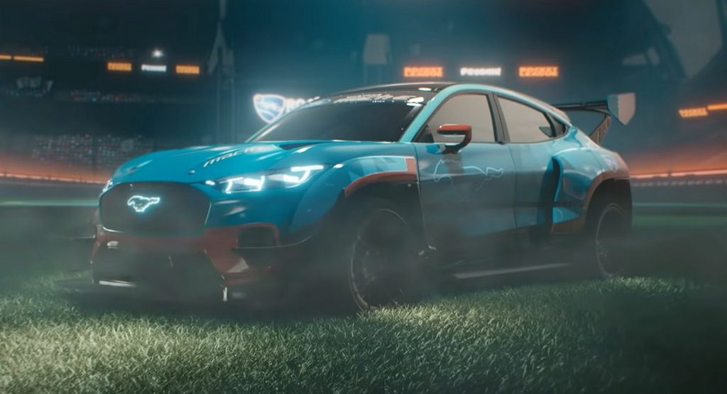  2021 Ford Mustang Mach-E And 1965 Mustang GT350R Join Rocket League Lineup