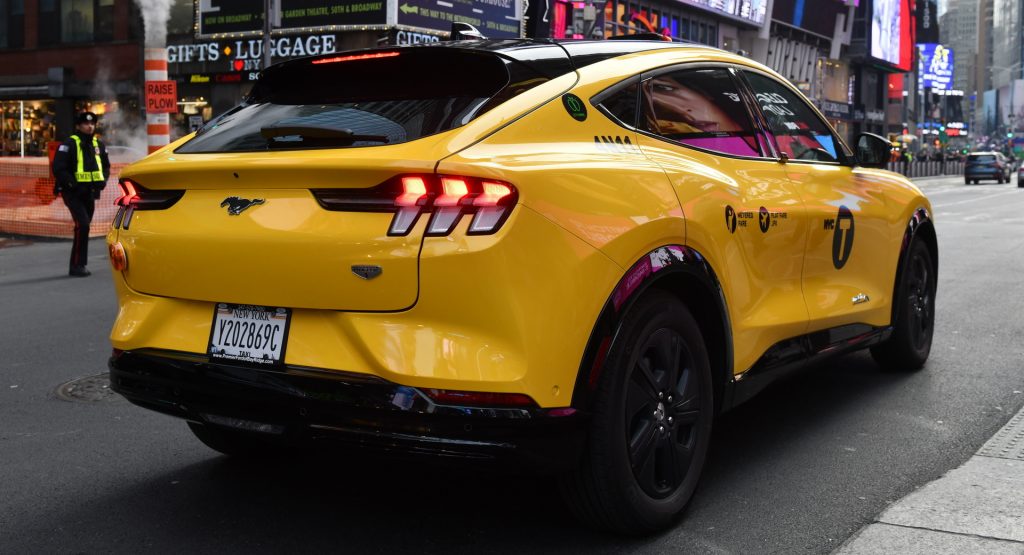  New York City Gets Its Very First Ford Mustang Mach-E Yellow Cab