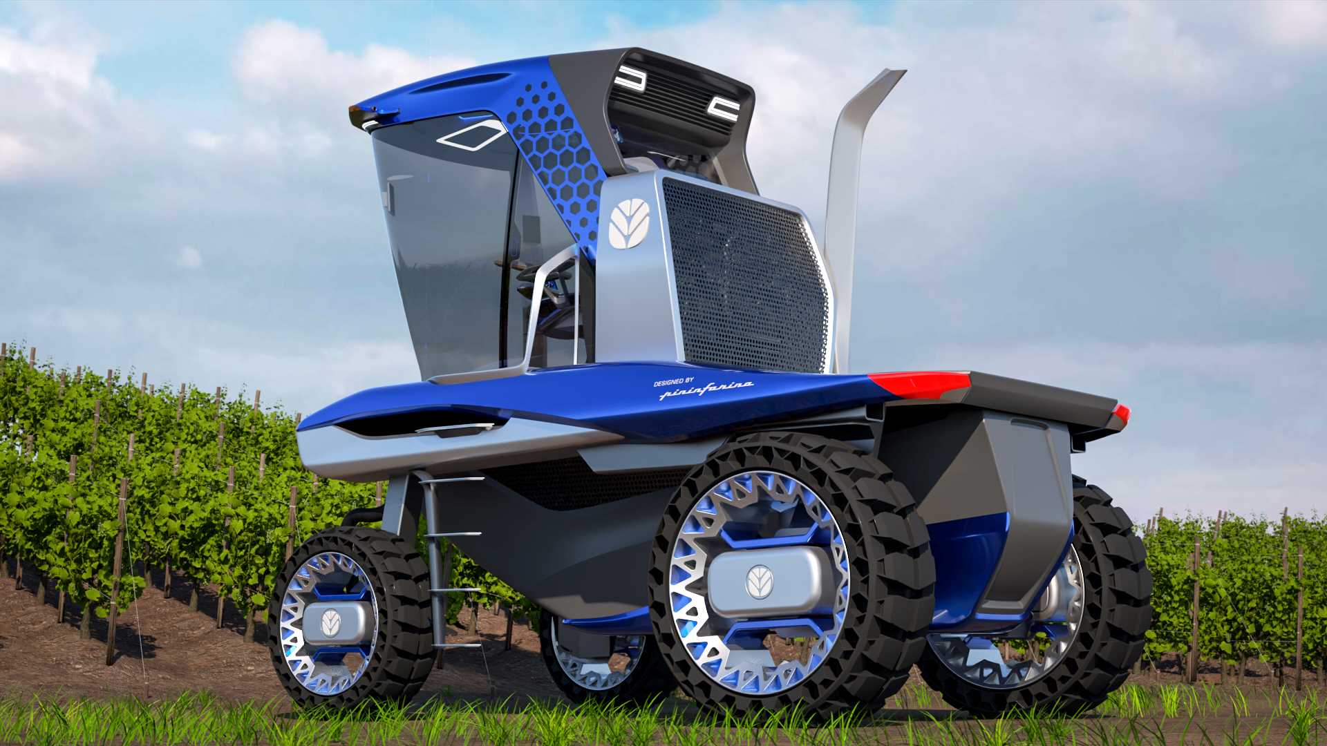 Pininfarina Partners With New Holland To Make Concept Tractor For Winemakers