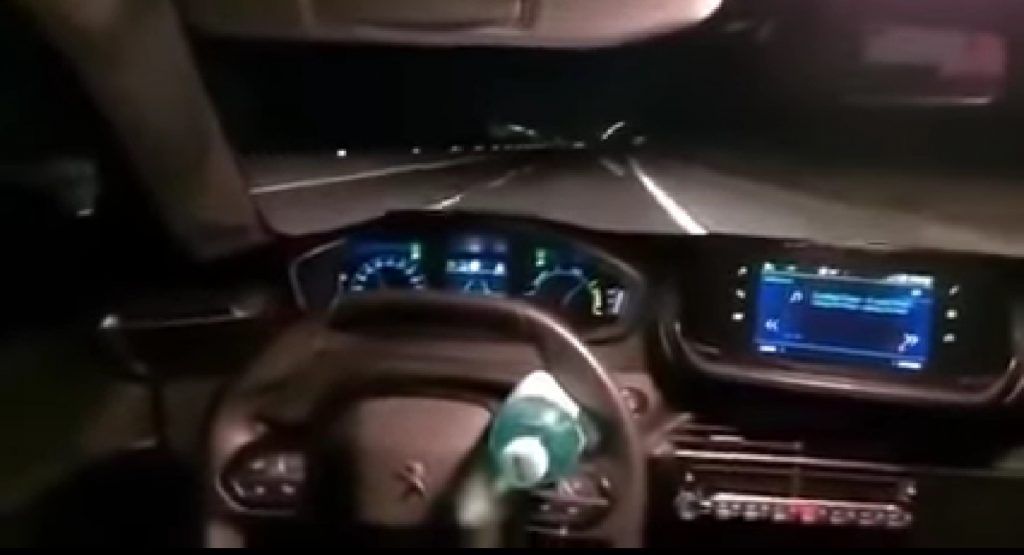  Back Seat DIY Autonomous Bottle Driving Experiment Goes As Expected