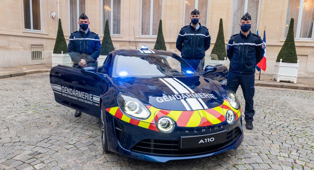  French Police Collect Keys To New Alpine A110s Pursuit Vehicles