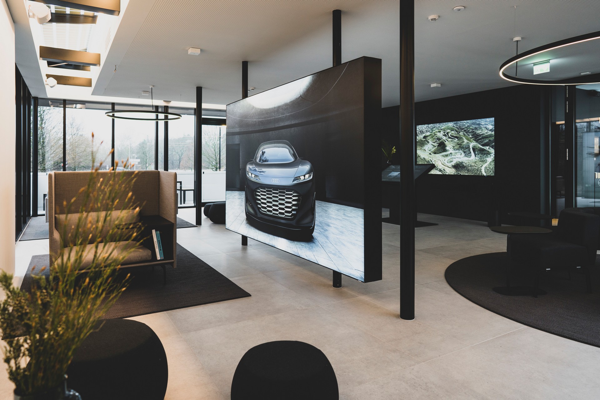 Audi’s Swanky Charging Hub Is A First Class Lounge For Electric Vehicles