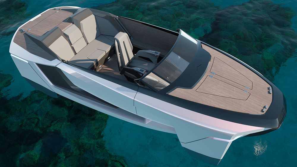 Centrostiledesign’s Future-E Is An Electric Yacht Concept With Hydrofoils