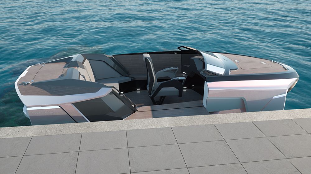 Centrostiledesign’s Future-E Is An Electric Yacht Concept With Hydrofoils