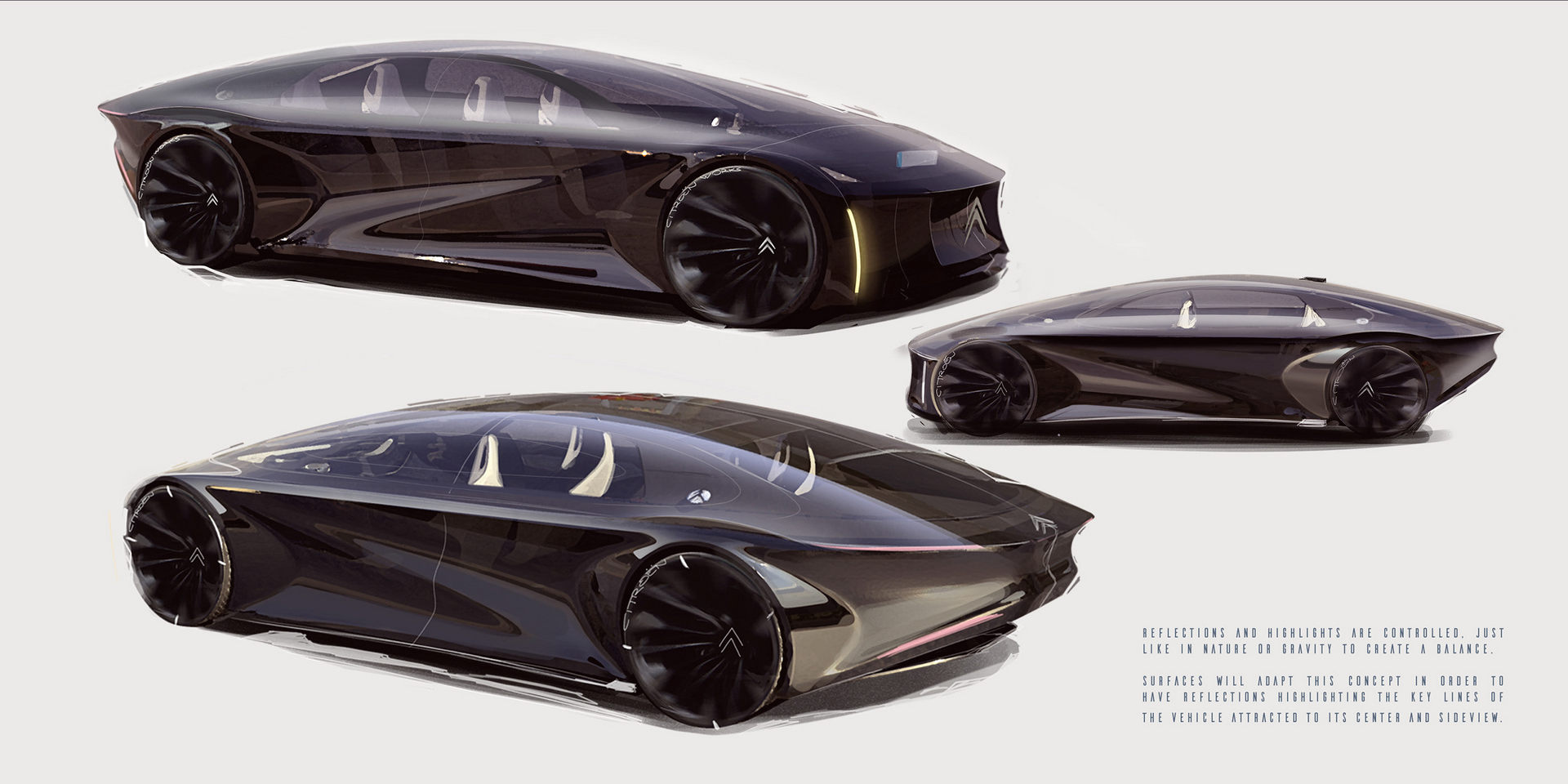 Citroen Space Tourer Is An Independent Study That Combines A Sedan, Sports Car, And Utility Vehicle Into One