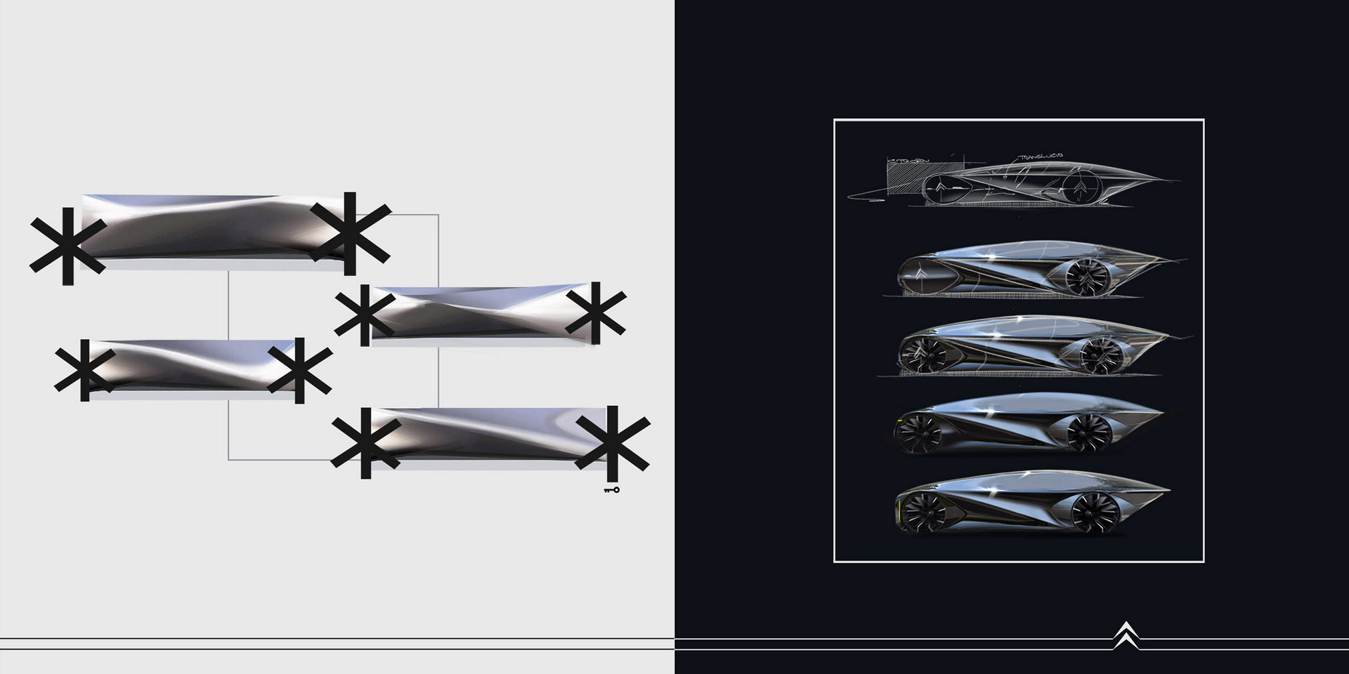 Citroen Space Tourer Is An Independent Study That Combines A Sedan, Sports Car, And Utility Vehicle Into One