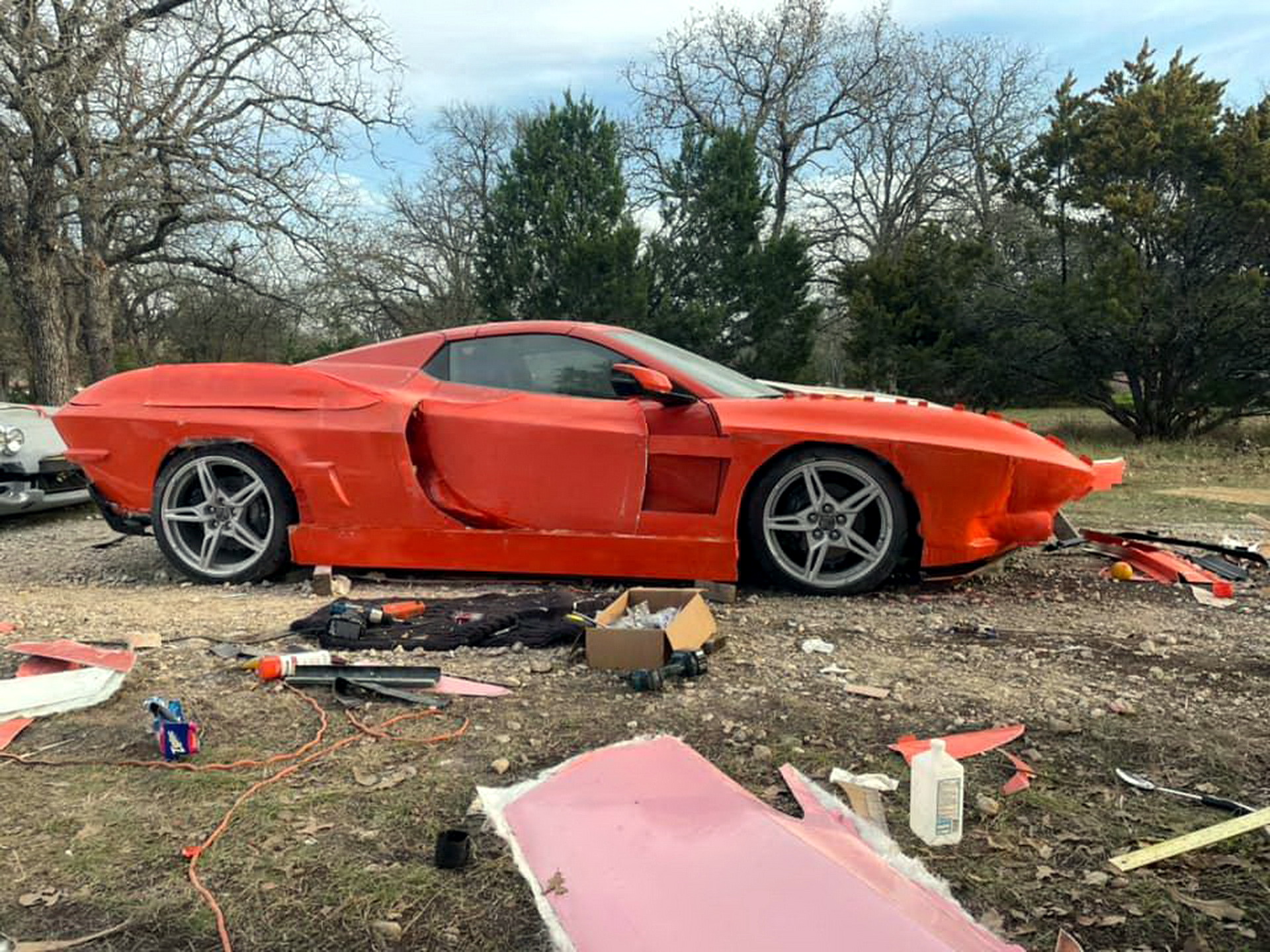 It Takes Some Balls To Chop A Brand New C8 Corvette And Make A C2 And Art Deco-Inspired Custom Build