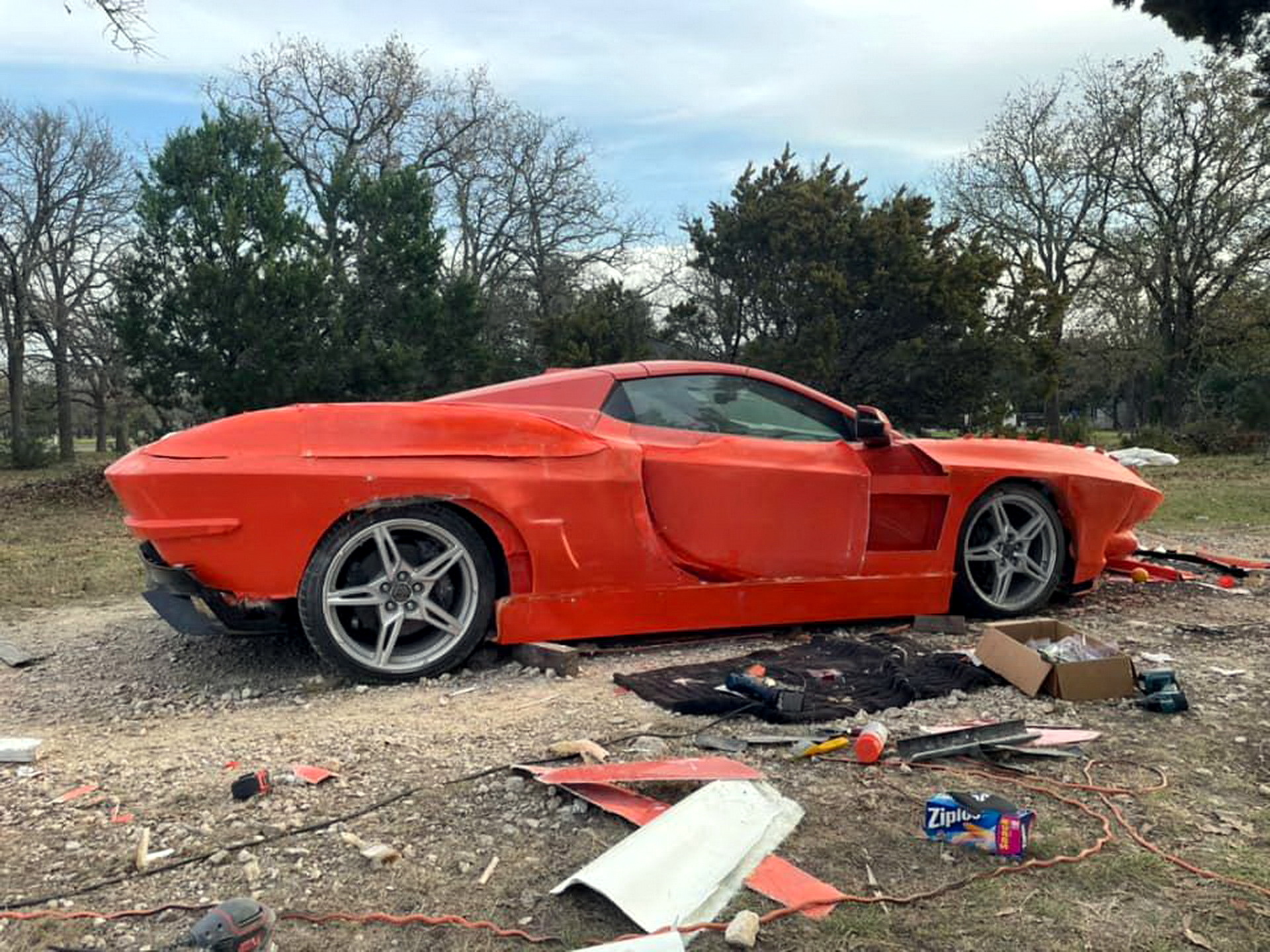 It Takes Some Balls To Chop A Brand New C8 Corvette And Make A C2 And Art Deco-Inspired Custom Build