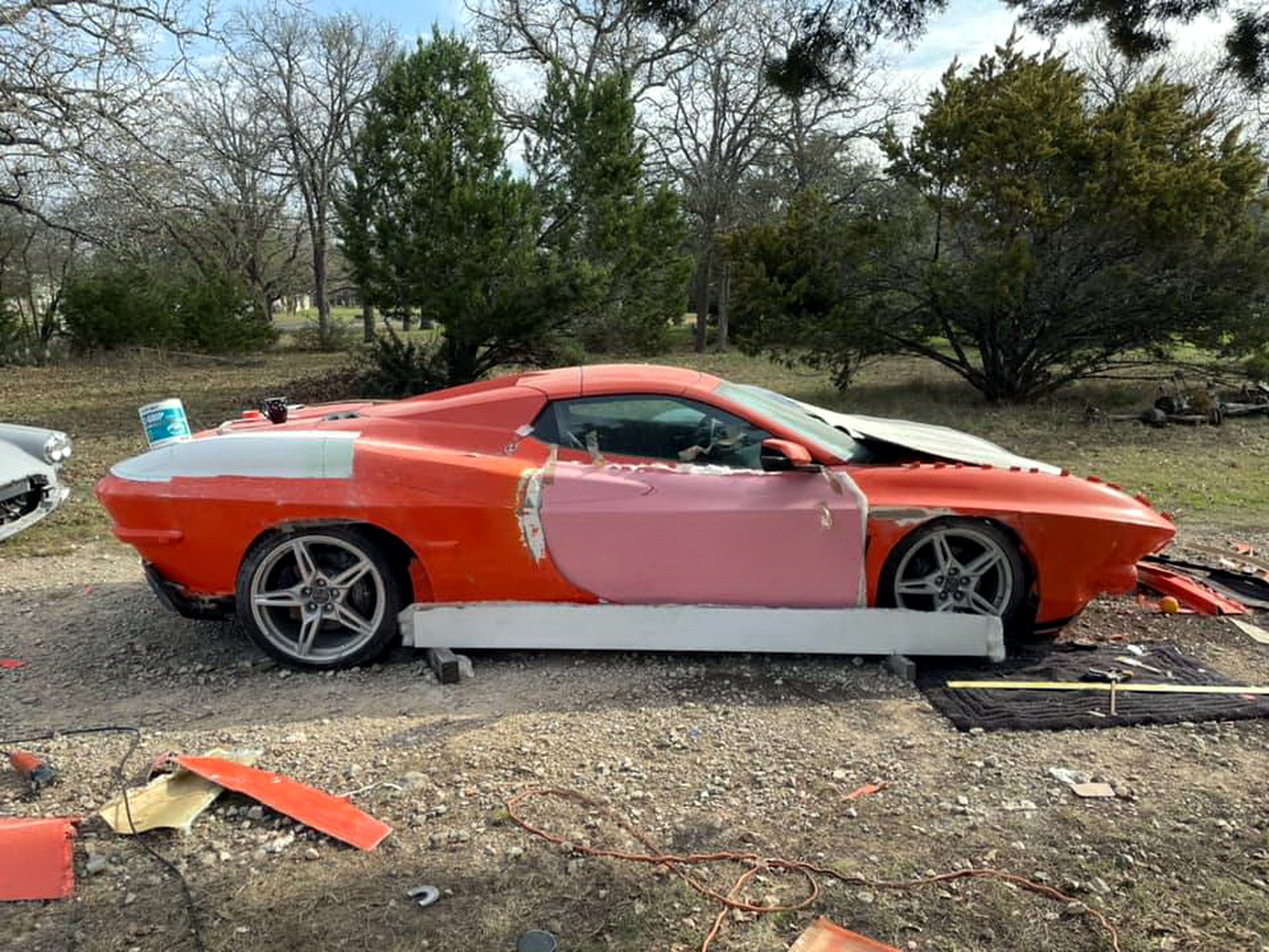 It Takes Some Balls To Chop A Brand New C8 Corvette And Make A C2 And Art Deco-Inspired Custom Build