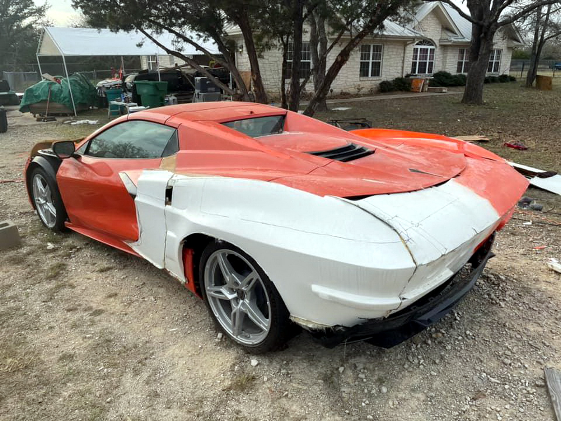 It Takes Some Balls To Chop A Brand New C8 Corvette And Make A C2 And Art Deco-Inspired Custom Build
