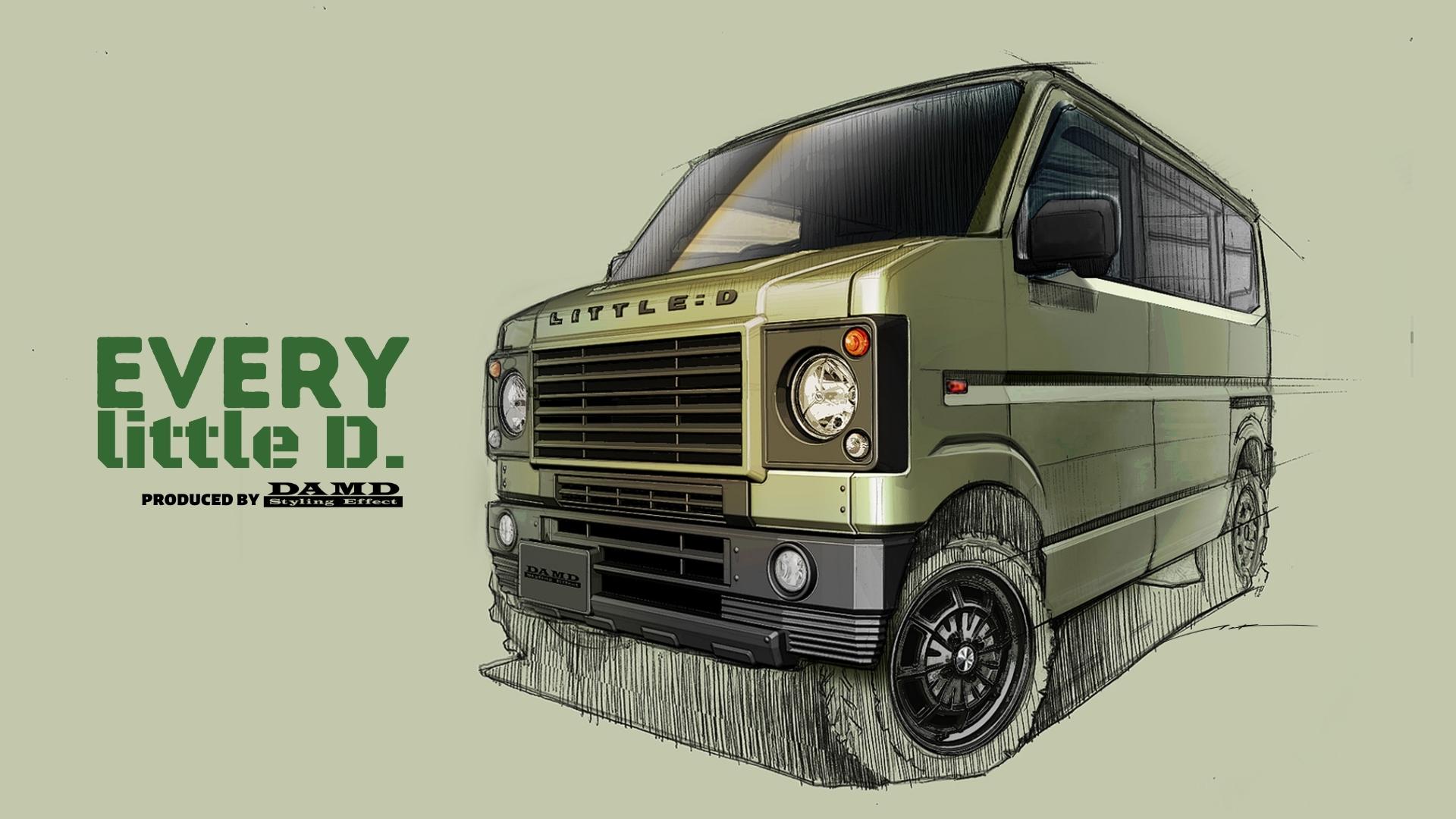 DAMD Puts A Land Rover Defender Face On The Suzuki Every Van