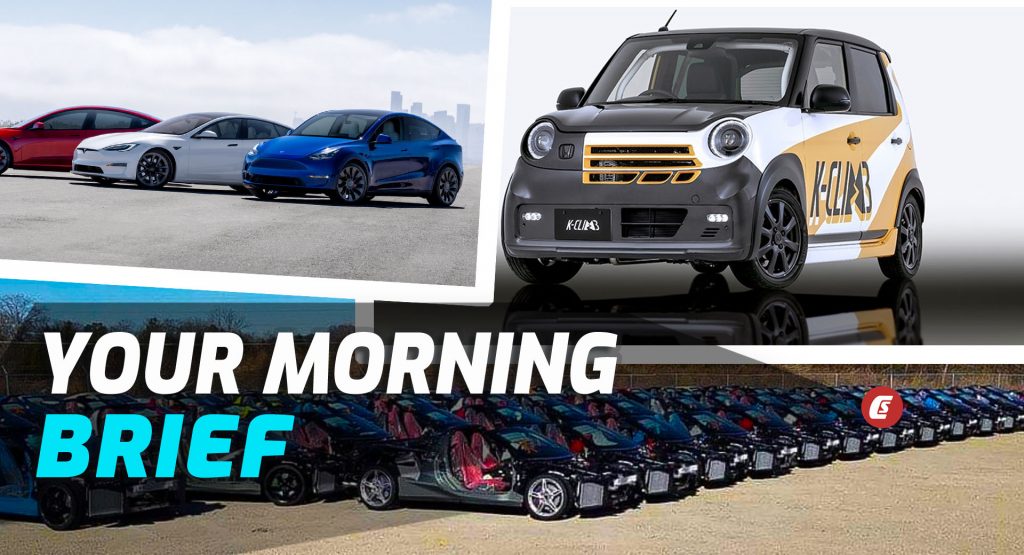 Tesla Updates, Honda Concepts, And Destroyed Corvettes: Your Morning Brief
