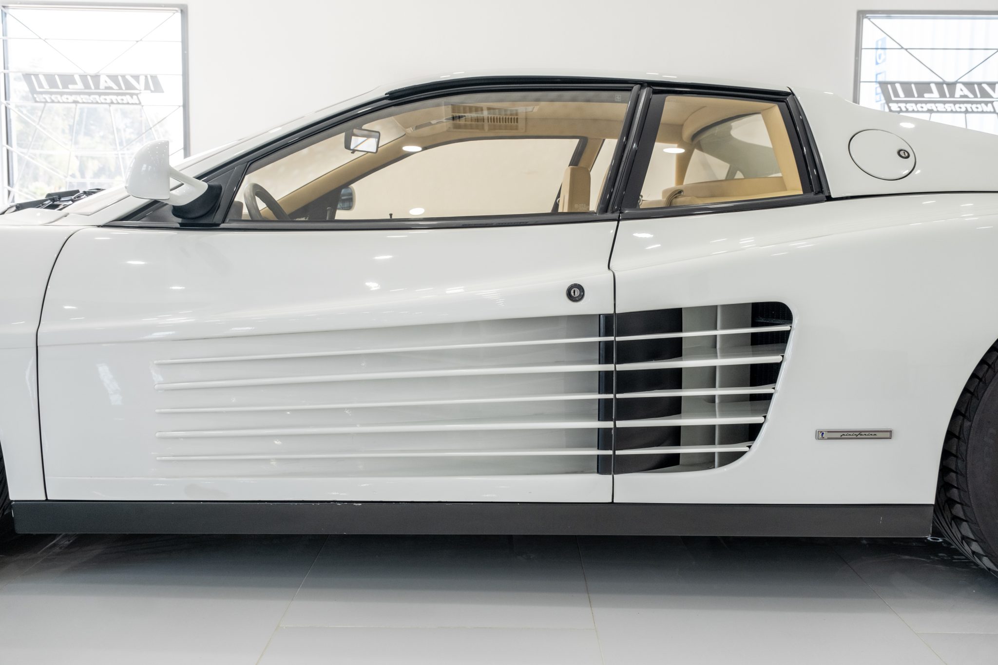 Live The Miami Vice Lifestyle With A White 1991 Ferrari Testarossa