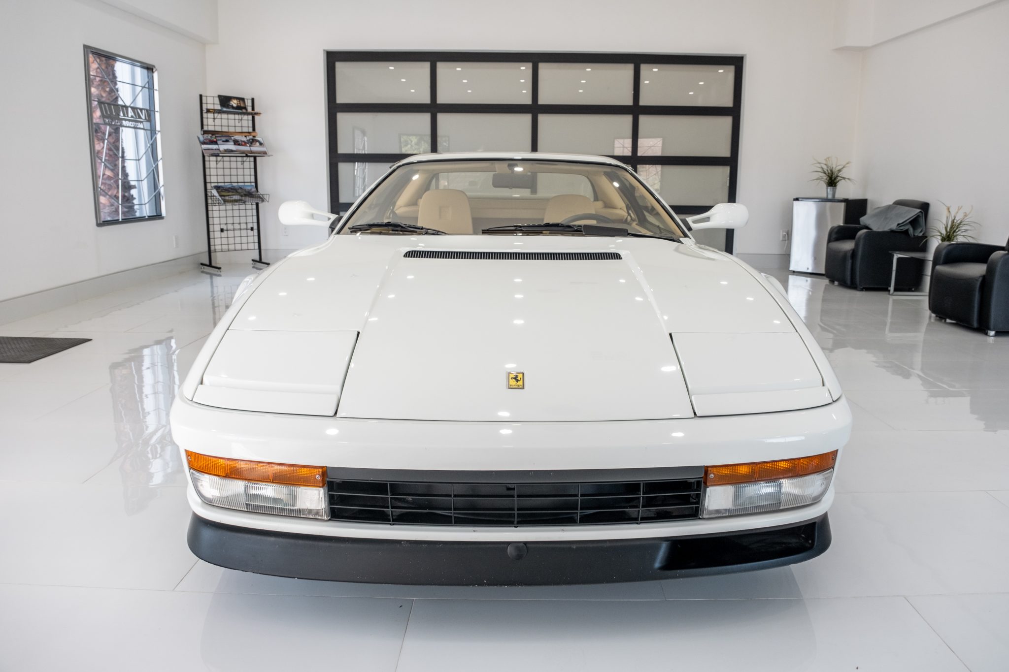 Live The Miami Vice Lifestyle With A White 1991 Ferrari Testarossa