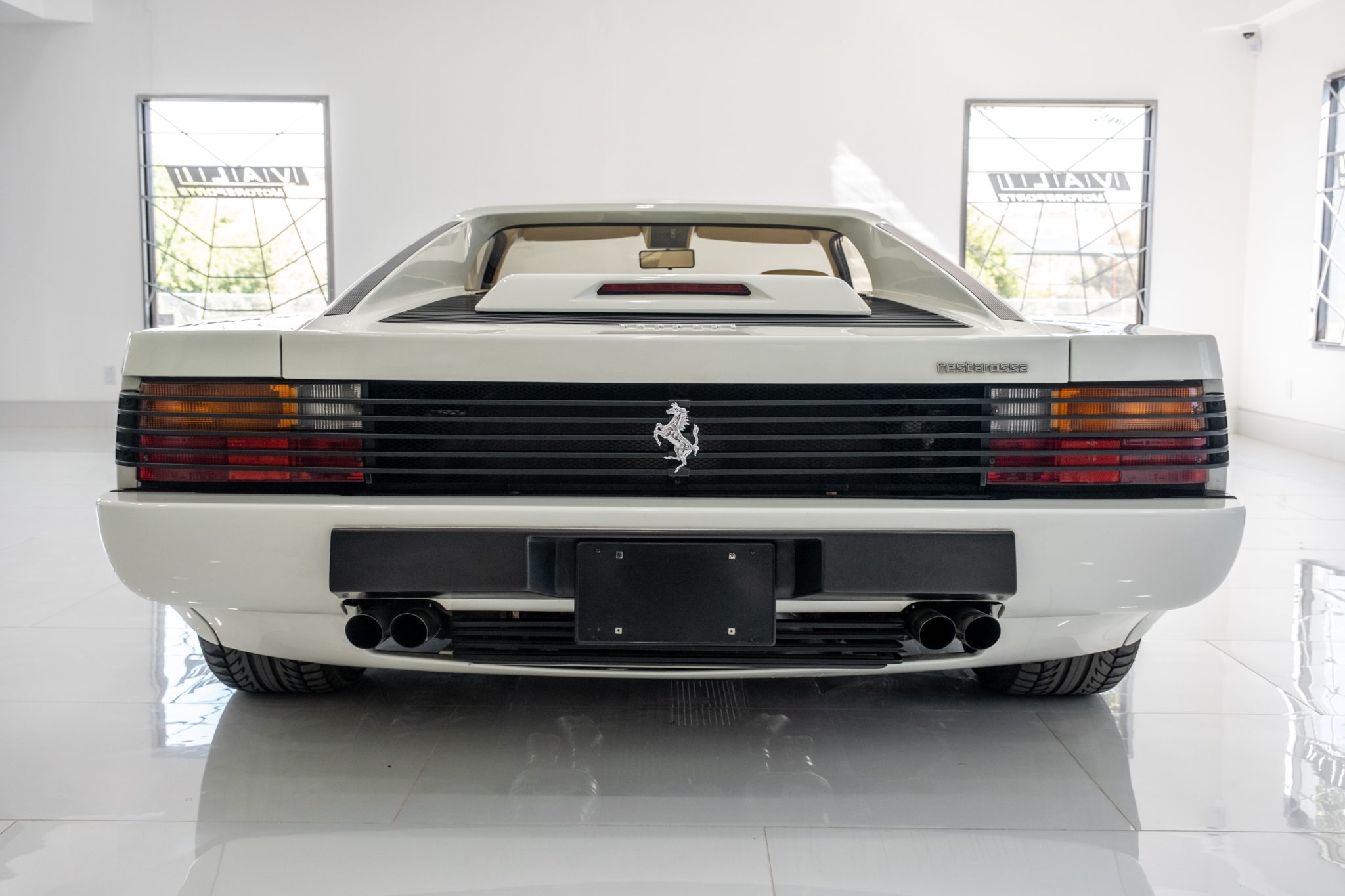 Live The Miami Vice Lifestyle With A White 1991 Ferrari Testarossa