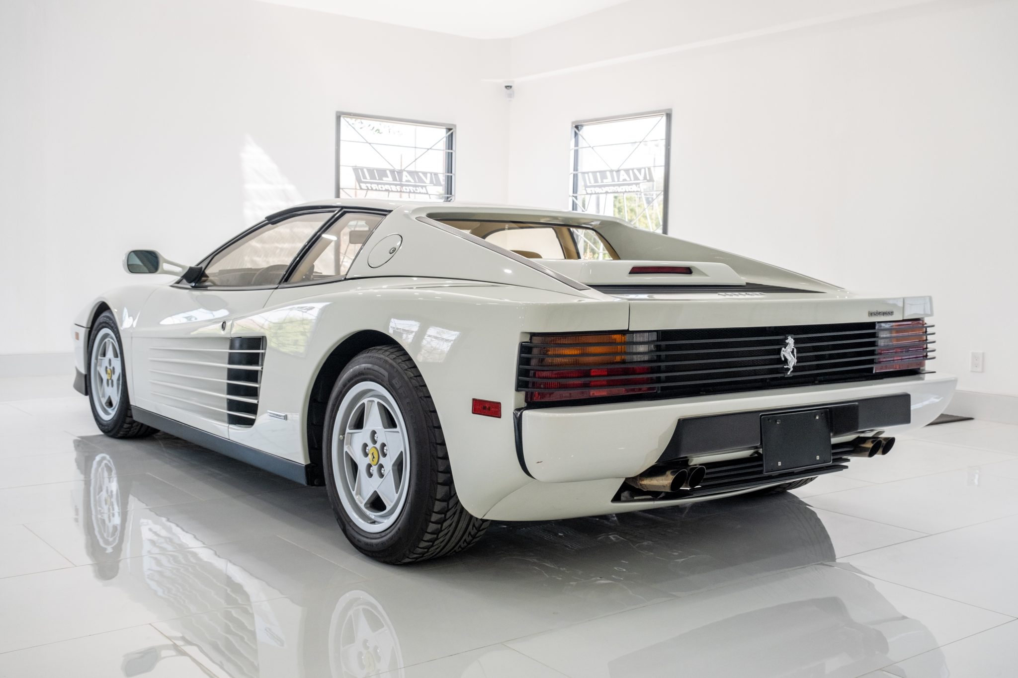 Live The Miami Vice Lifestyle With A White 1991 Ferrari Testarossa
