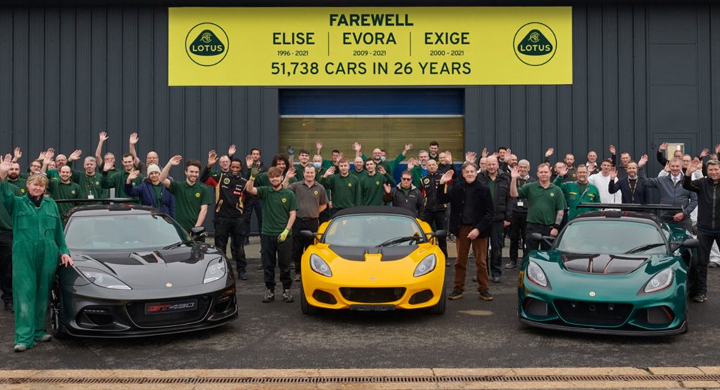  Lotus Wraps Up Production Of The Elise, Exige and Evora