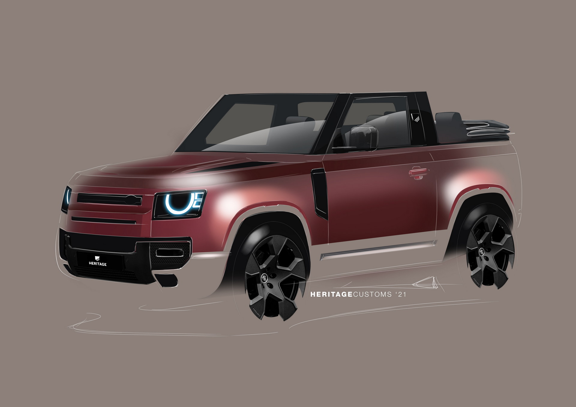 Heritage Customs Will Build Five Land Rover Defender Convertibles For $160k Each