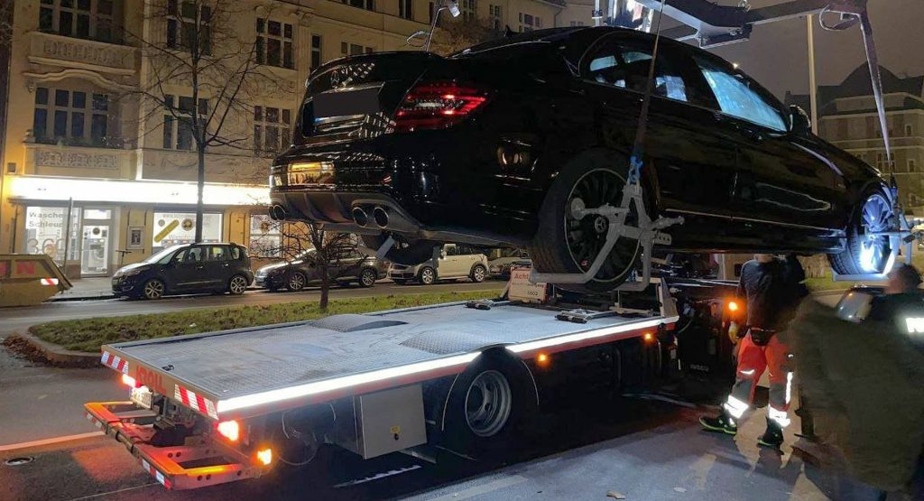  Police Seize Illegally Modified Mercedes From Owner Who Claimed He Just Purchased It In Germany