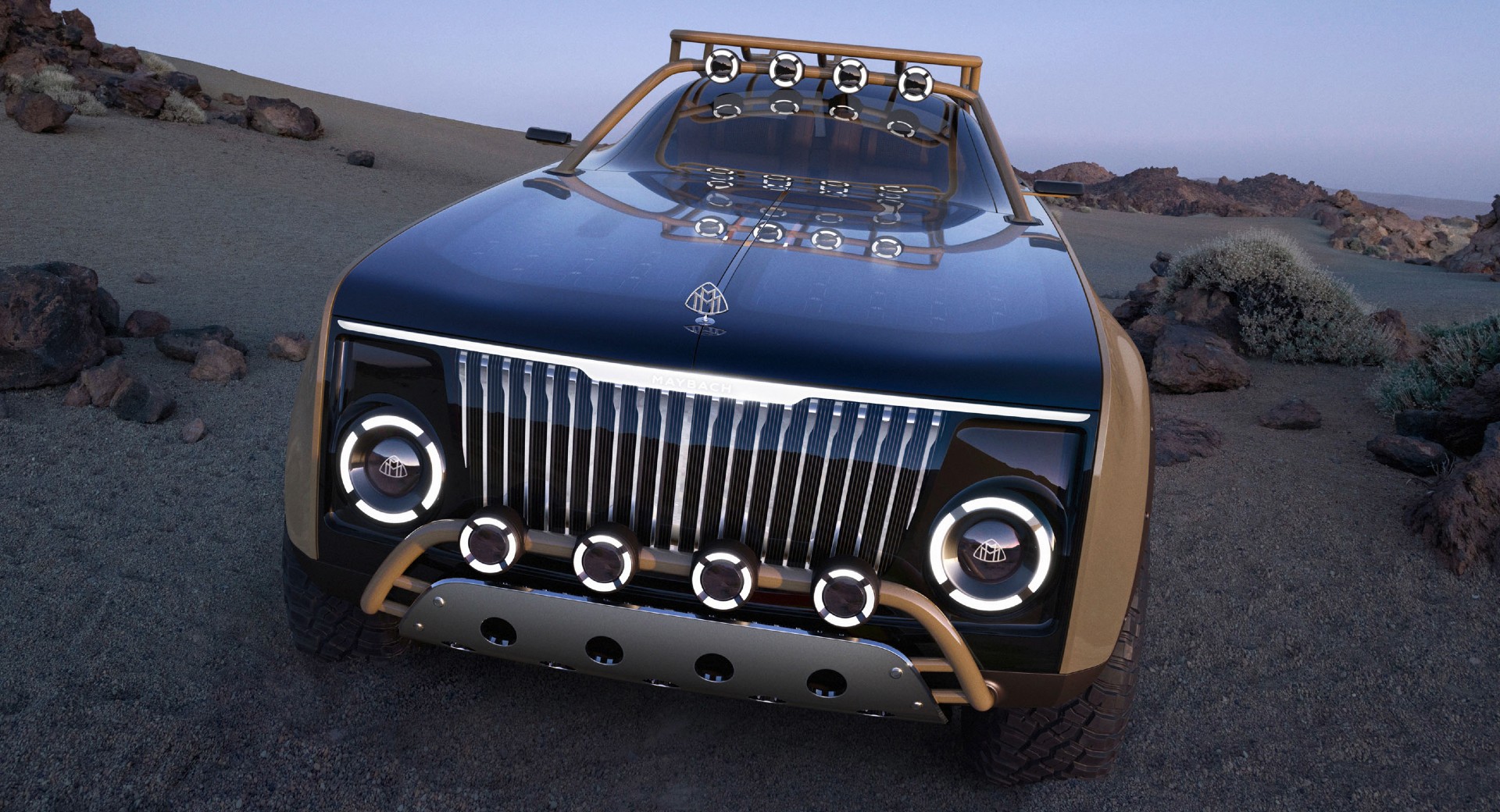 Project Maybach x Virgil Abloh Concept Is A Strange Off-Road Coupe With An External Roll Cage