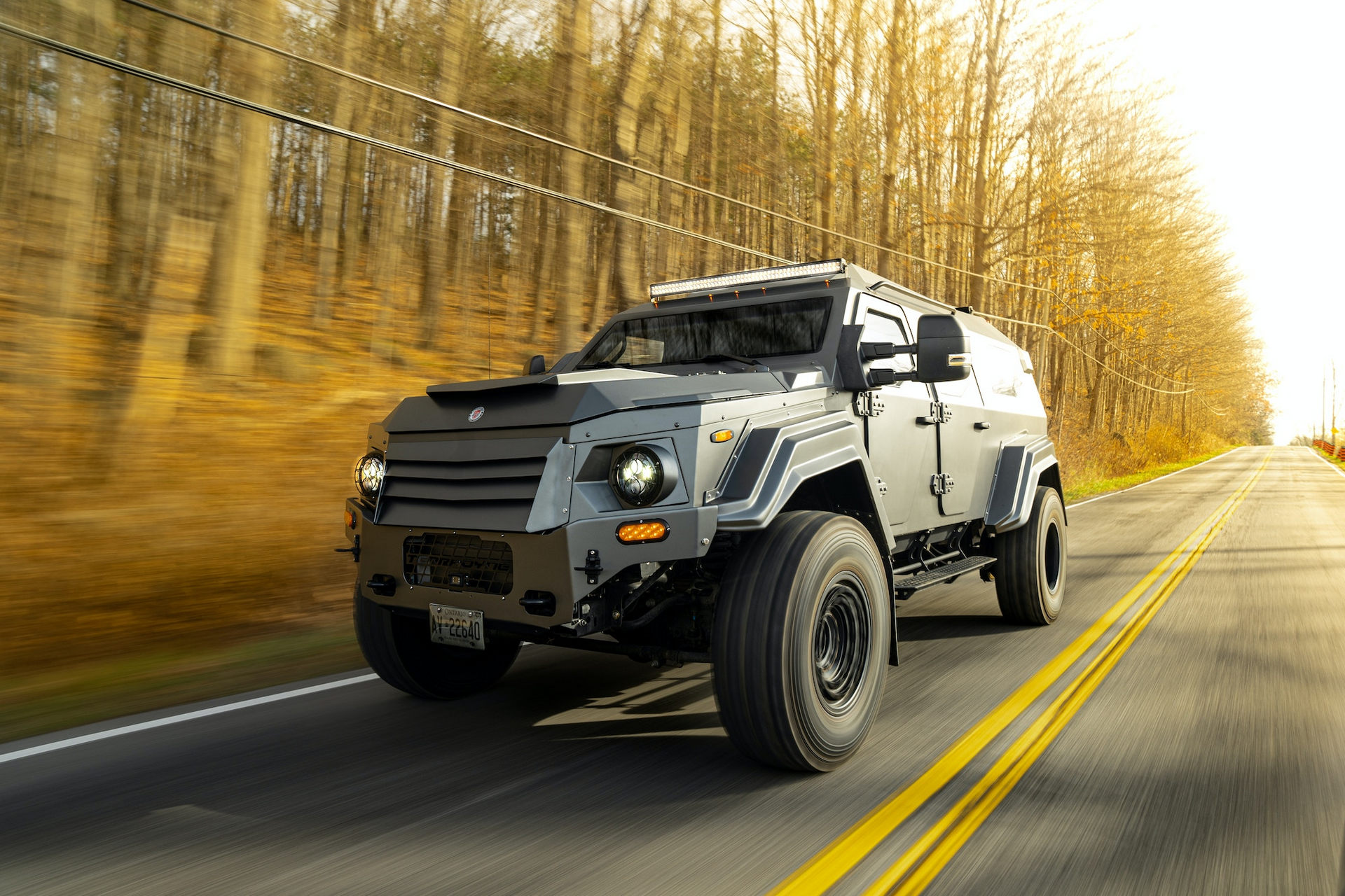 This Armored Terradyne Gurkha LAPV Eats Cadillac Escalades For Breakfast