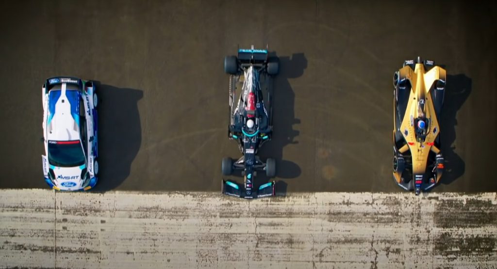 Top Gear’s Drag Race Between WRC, F1, And Formula E Is Predictable, But Still Spectacular