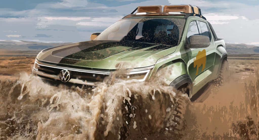  2023 VW Amarok Teased Again Showing Interior For The First Time, Will Be Produced In South Africa