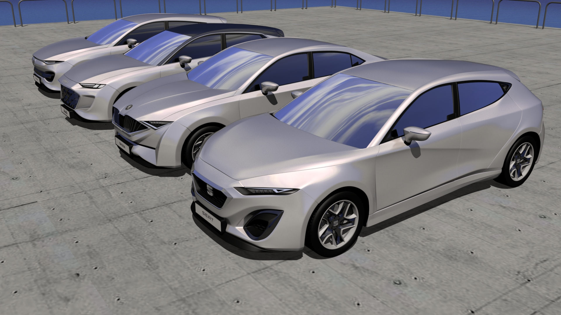 What Do You Think Of This Artist’s Next-Gen VW Golf, Audi A3, Seat Leon, And Skoda Octavia Renders?