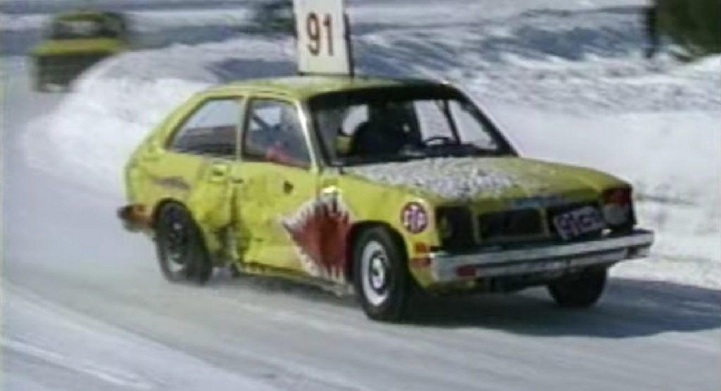  Canadians Were Doing The Lord’s Work In The ’80s Destroying Malaise Era Cars In Ice Racing