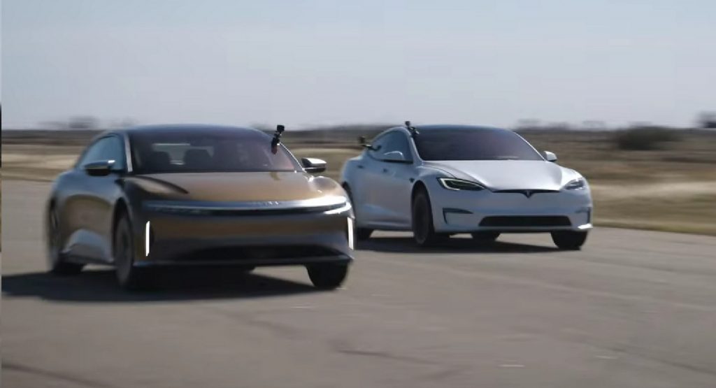  Can The Lucid Air Dream Edition Take The Tesla Model S Plaid In The Quarter-Mile?