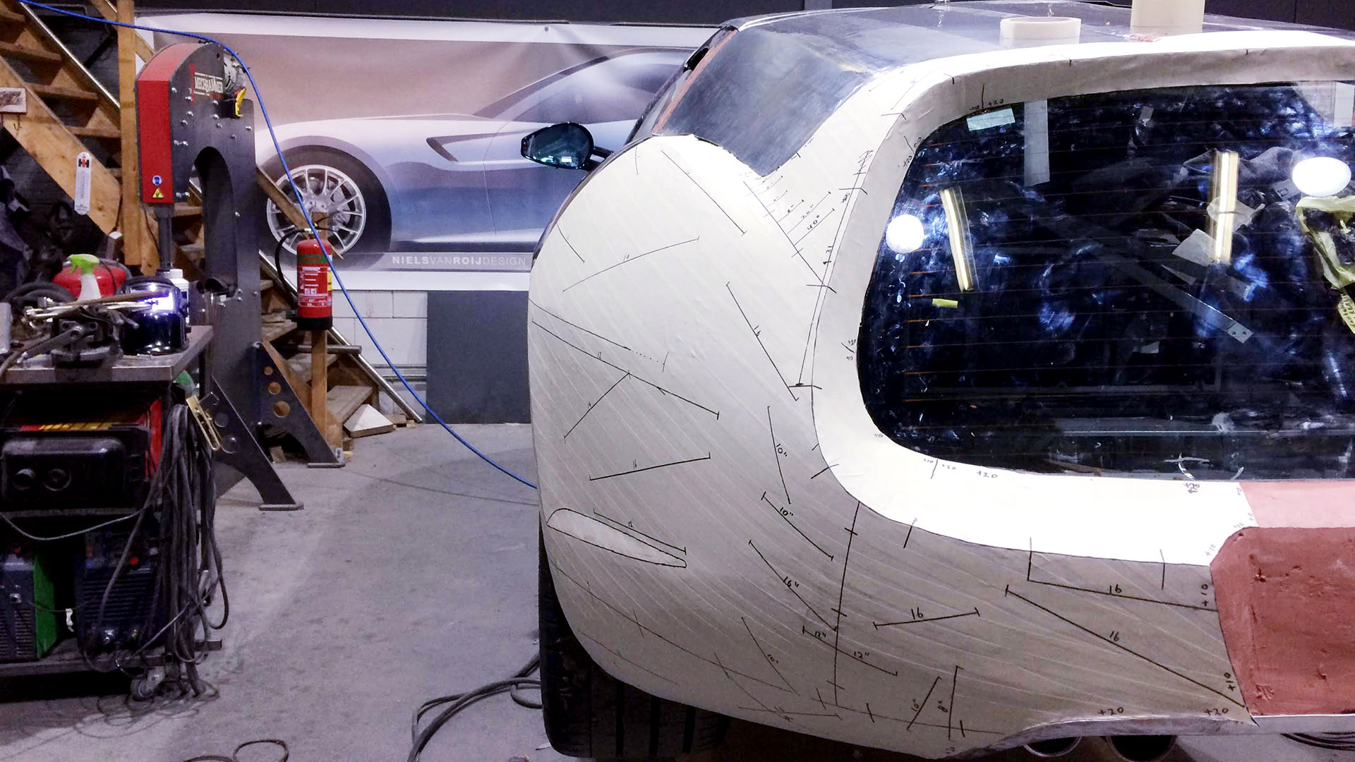 After 12 Months Of Work, NvR’s Dayton Shooting Brake Hommage Is Being Sculpted Out Of Aluminum