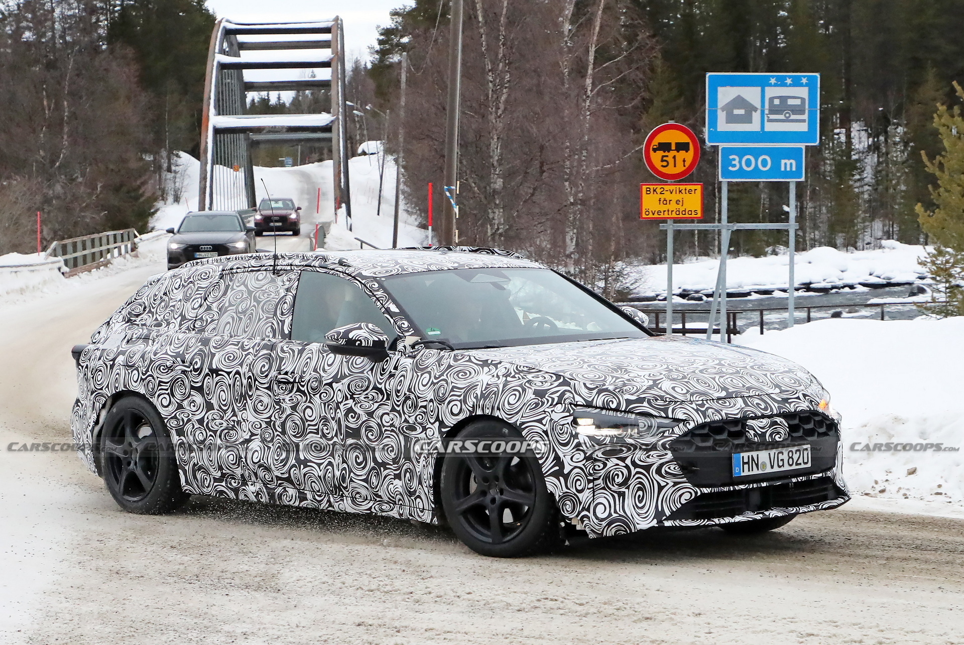2024 Audi A4 Avant Spied Testing Its AWD Prowess On Snowy Roads